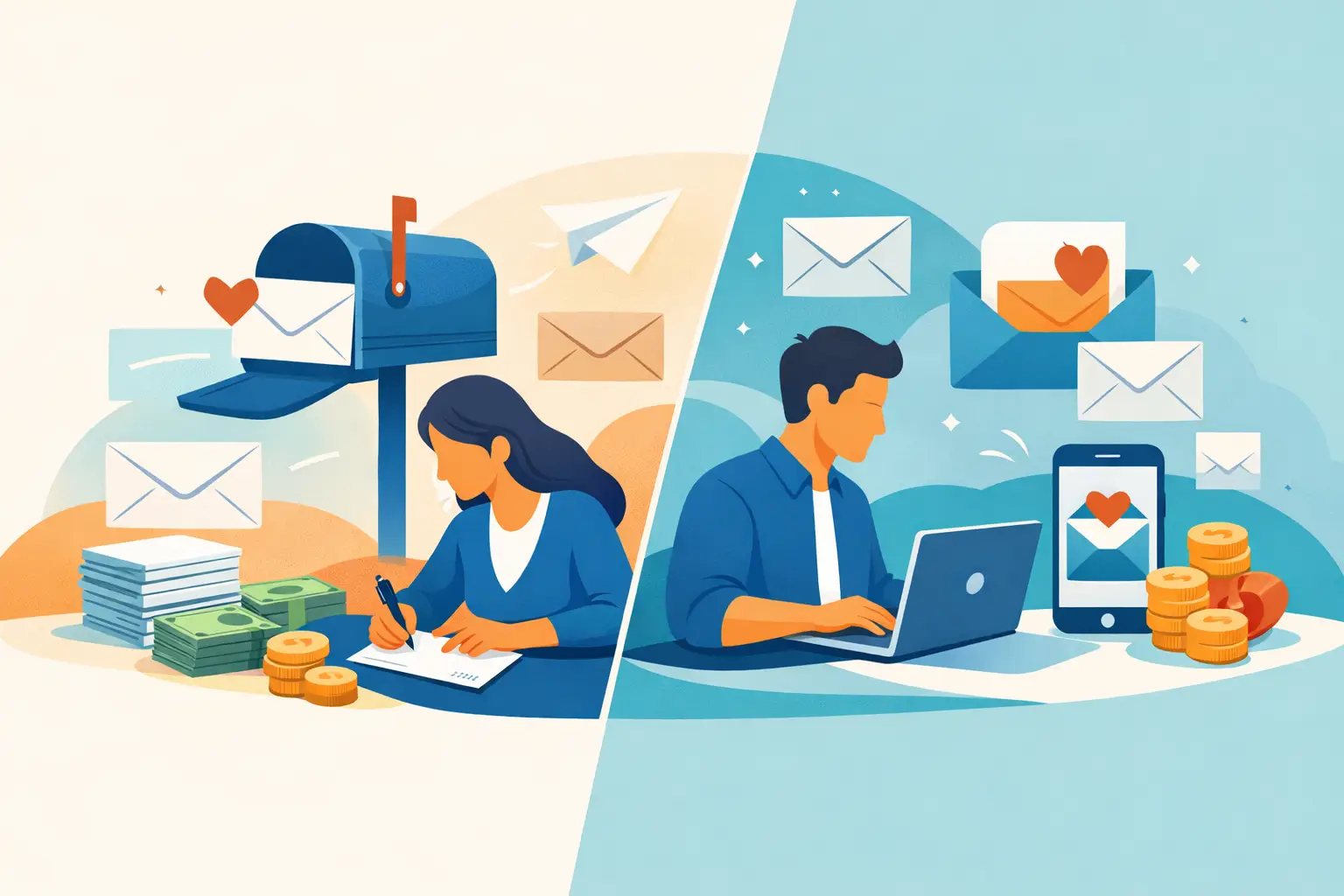 Direct Mail vs Email Fundraising